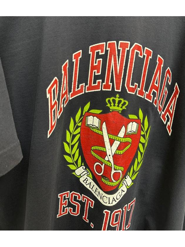 College logo short sleeve t shirt 1 - BALENCIAGA - BALAAN 4