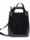 Wanda North South Mini Tote Bag Black - SALVATORE FERRAGAMO - BALAAN 3