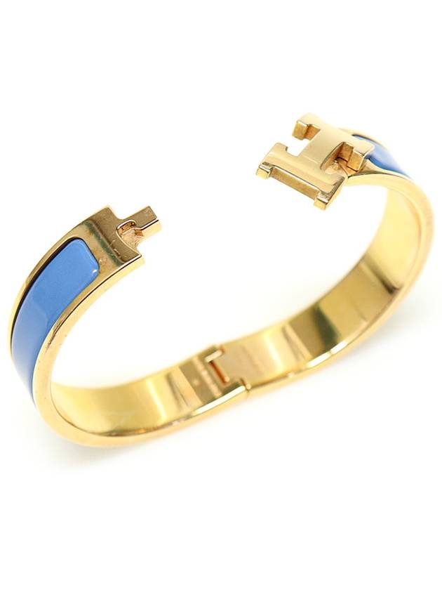 Blue Gold Click H Ash PM Women s Bracelet - HERMES - BALAAN 4