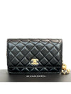 24K Classic Gold Ball WOC Black AP1450 Shoulder Bag - CHANEL - BALAAN 8