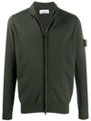 Waffen Patch Zip-Up Cardigan Khaki - STONE ISLAND - BALAAN 2