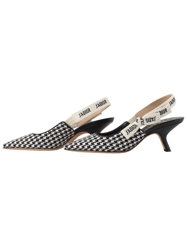 KCP555PLR Jar Houndstooth Pumps Heel Slingback Size 35 33814Y - DIOR - BALAAN 5