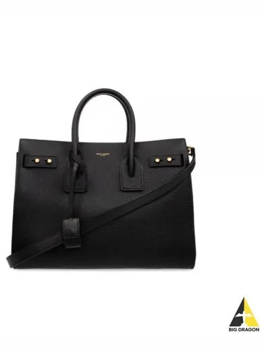 Sac De Jour Grain Leather Small Tote Bag Black - SAINT LAURENT - BALAAN 2