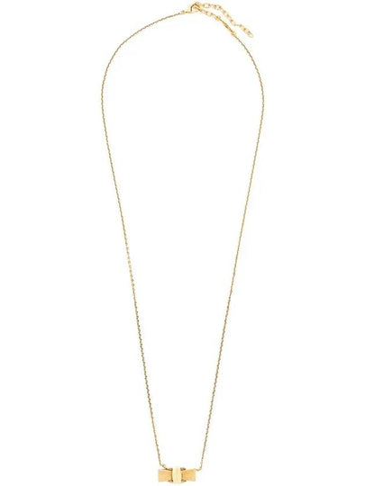 Women's Vara Bow Pendant Necklace Gold - SALVATORE FERRAGAMO - BALAAN 2