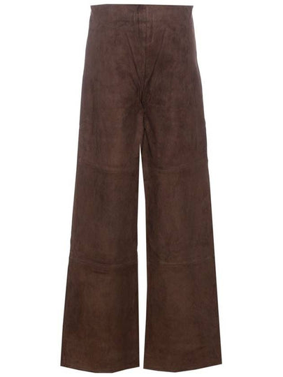 'Karina' Brown Wide Pants In Leather Woman - ARMA - BALAAN 2