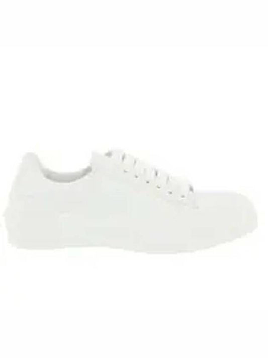 Deck Plimsol Lace Up Low Top Sneakers White - ALEXANDER MCQUEEN - BALAAN 2