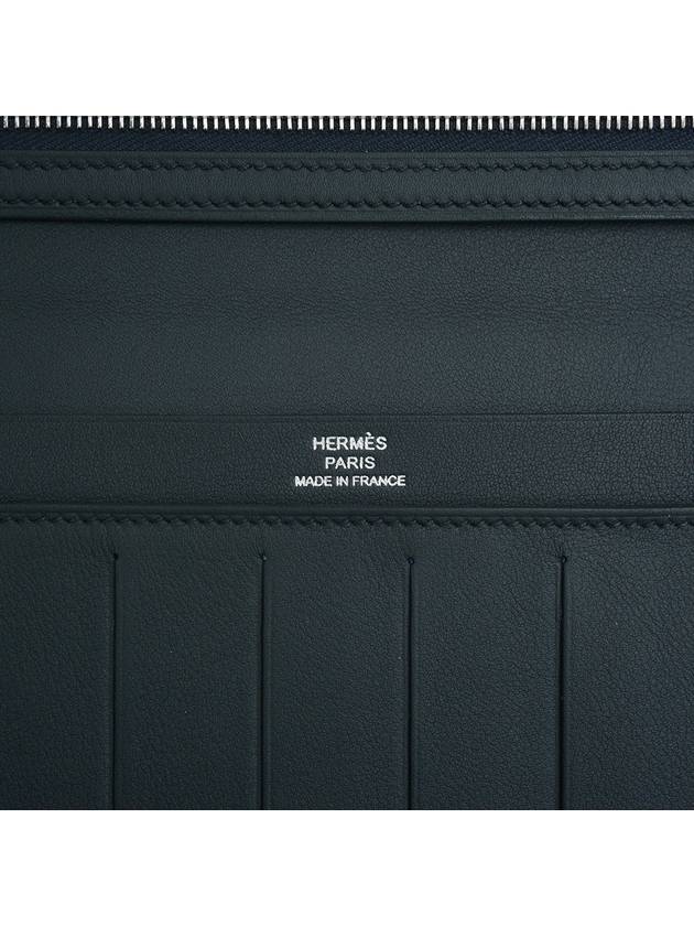 Long wallet silk black swift - HERMES - BALAAN 7