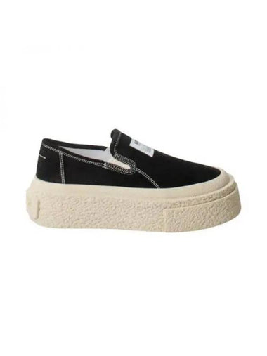 Women's Chunky Platform Slip-On Black - MAISON MARGIELA - BALAAN 1