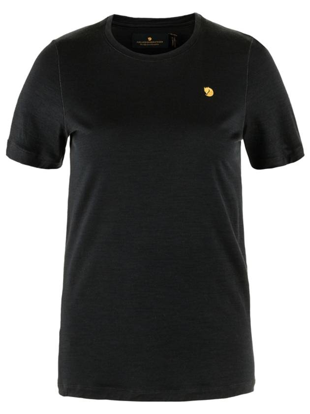 Women's Bergtagen ThinWool Short Sleeve T-Shirt Black - FJALL RAVEN - BALAAN 2