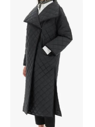 Signature Quilted Single Coat Black - TOTEME - BALAAN 2