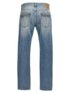 Horsebits Cotton Jeans Blue - GUCCI - BALAAN 3