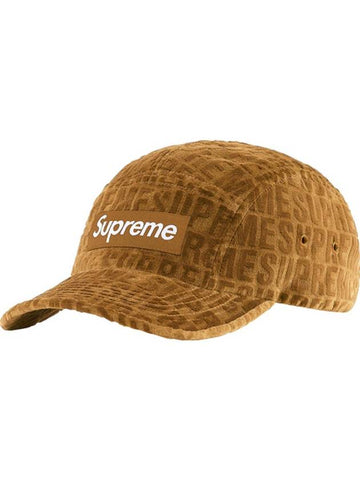 Velvet Pattern Camp Cap Brown - SUPREME - BALAAN 1