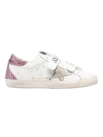 Old School Glitter Heel Tab Low Top Sneakers White - GOLDEN GOOSE - BALAAN 1