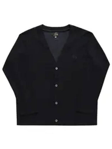 V Neck Cardigan Black - NEEDLES - BALAAN 1