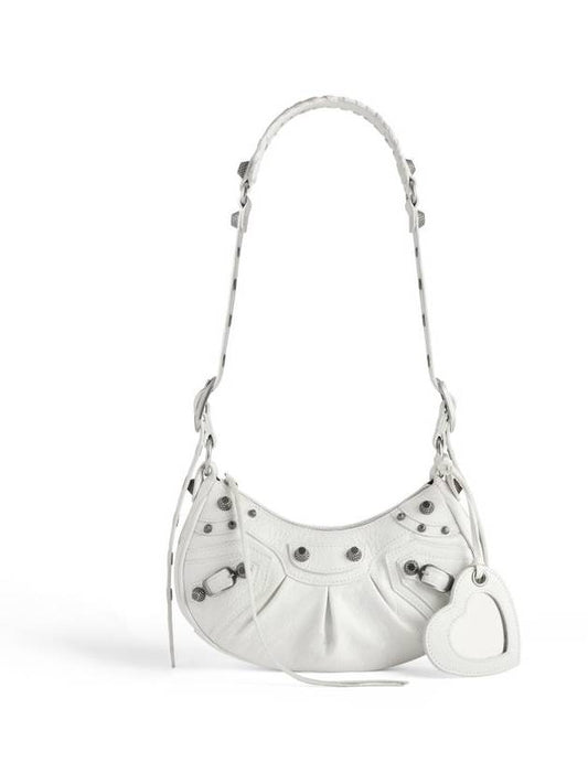 Le Cagole XS Lambskin Shoulder Bag White - BALENCIAGA - BALAAN 2