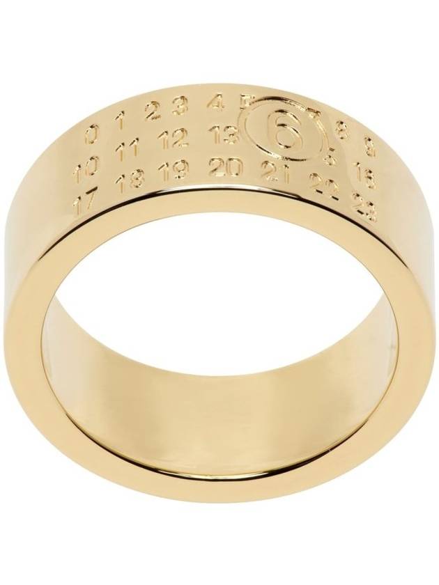 Men's Numeric Minimal Signature Ring Gold - MAISON MARGIELA - BALAAN 1