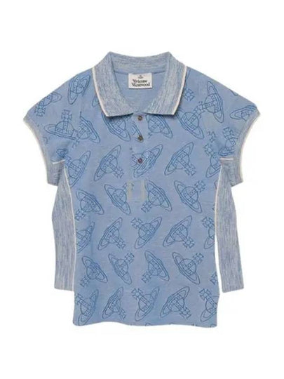 Side Stripped Polo Shirt Blue - VIVIENNE WESTWOOD - BALAAN 2