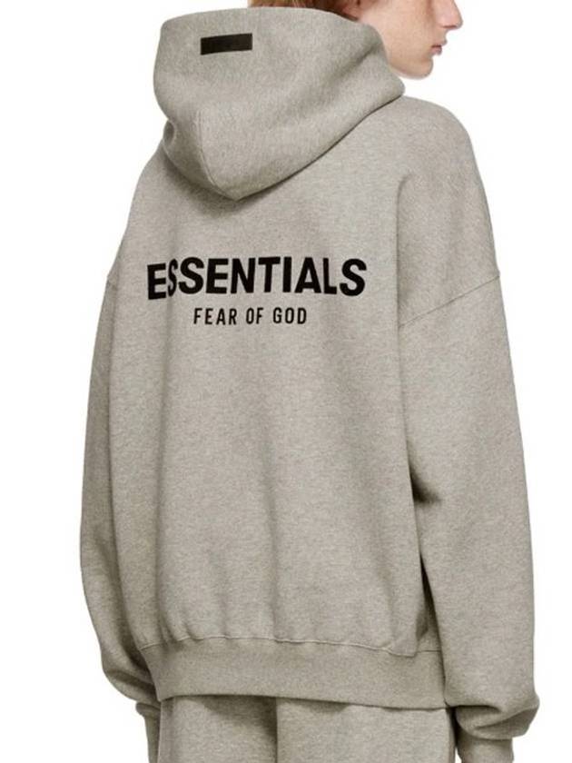 Essential The Core Collection Hooded Dark Oatmeal Women - FEAR OF GOD ESSENTIALS - BALAAN 3