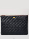 2 55 Vintage Calfskin Quilted Large Clutch A82726 - CHANEL - BALAAN 2