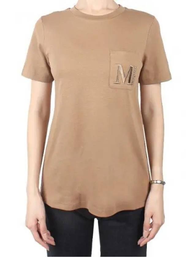 S Women Madera Short Sleeve T Shirt Camel 003 1120449 - MAX MARA - BALAAN 1