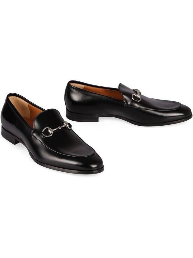 Men's Horsebit Leather Loafer Black - GUCCI - BALAAN 4