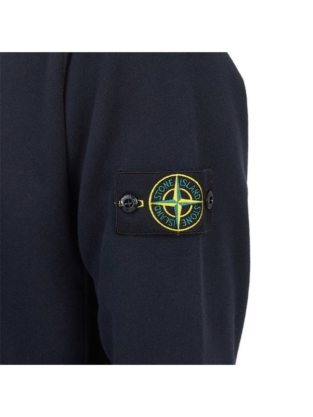 Wappen Patch Crew Neck Cotton Sweatshirt Navy - STONE ISLAND - BALAAN 7