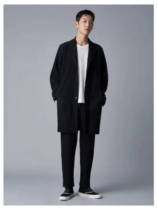 Basic long spring fall jacket black domestic product - ISSEY MIYAKE - BALAAN 1
