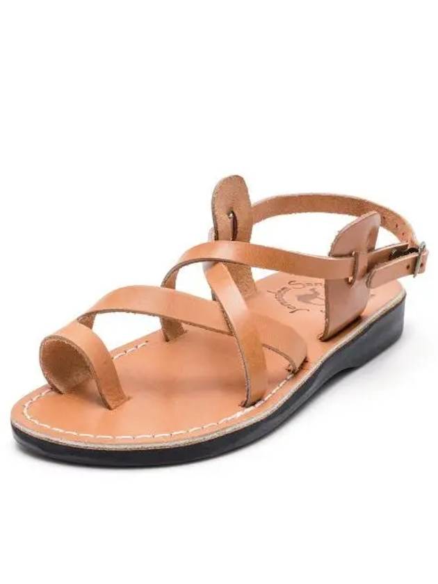 SANDALS NO 6 THE GOOD SHEPHERD BUCKLE TAN Unisex - JERUSALEM - BALAAN 1