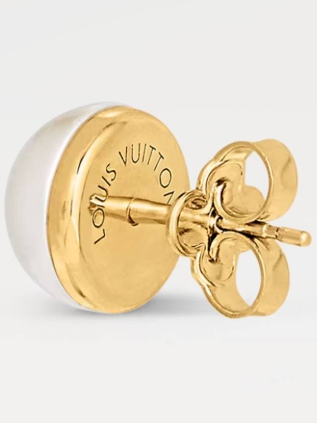 My Mix Pearl Earrings Gold White - LOUIS VUITTON - BALAAN 7