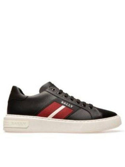 Stripe Low Top Sneakers Black - BALLY - BALAAN 2