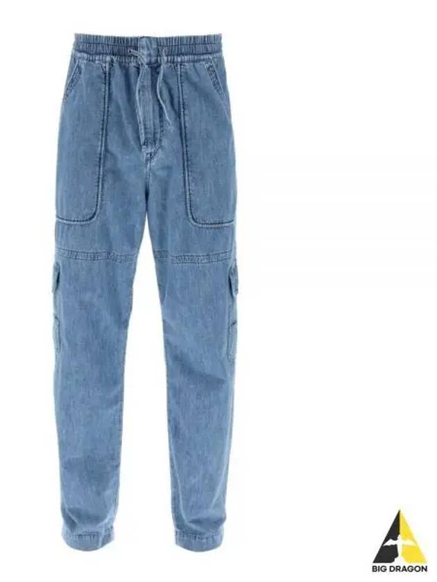 Vanni Cargo Denim Jeans Blue - ISABEL MARANT - BALAAN 2