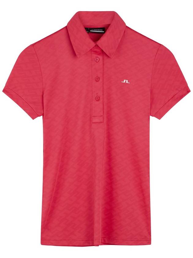 Golf Alaya Jacquard Polo GWJT07569 Q113 Women's Alaya Jacquard Polo - J.LINDEBERG - BALAAN 2