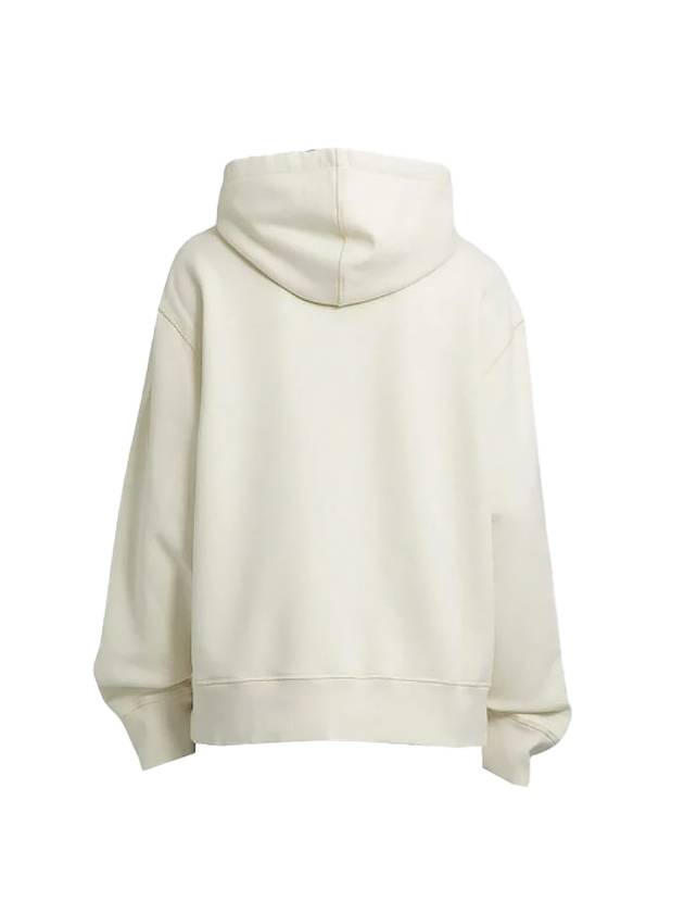 Fade Out Embroidery Logo Hoodie Ivory - AMI - BALAAN 3