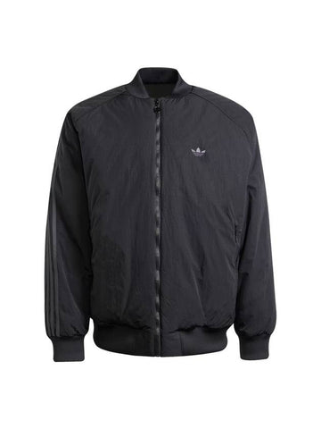 Fashion Oversized Bomber Jacket Black - ADIDAS - BALAAN 1