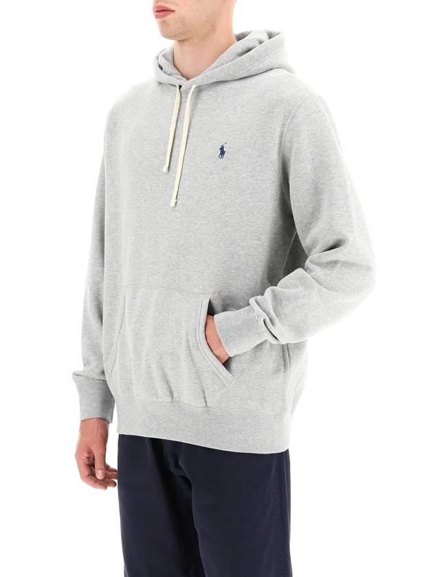 Embroidered Logo Pony Hoodie Grey - POLO RALPH LAUREN - BALAAN 5