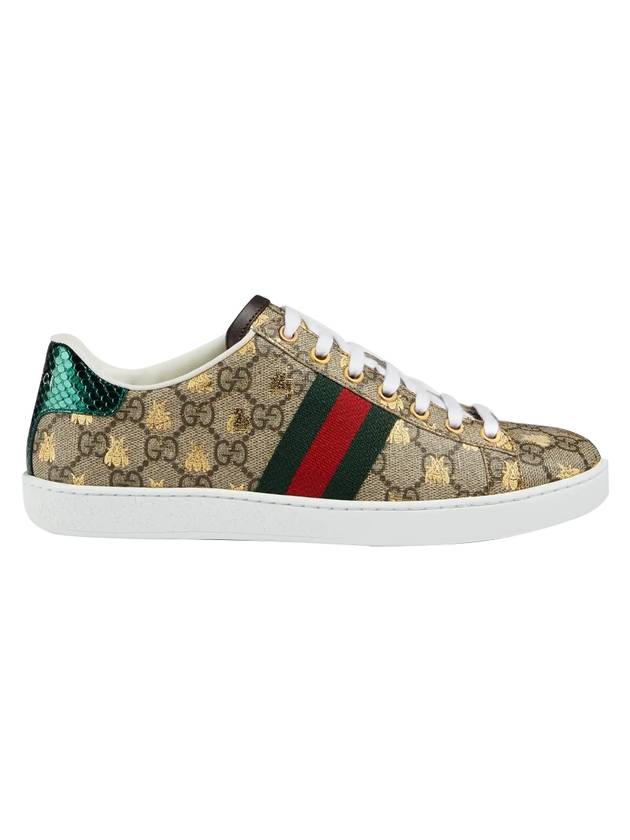 Ace GG Supreme Bees Low Top Sneakers Beige - GUCCI - BALAAN 1