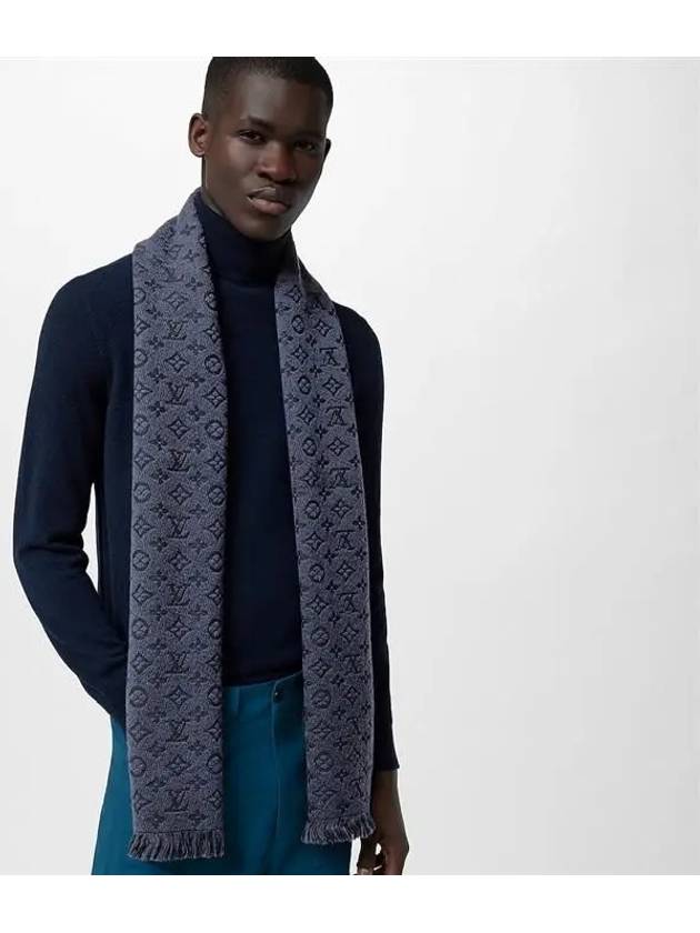 Monogram Classic Scarf Navy - LOUIS VUITTON - BALAAN 5