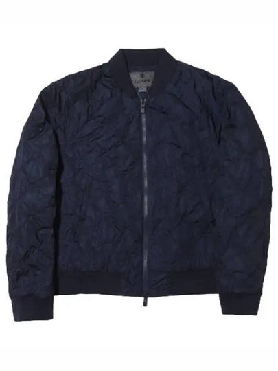 Women's Rib Collar Embossed Bomber Jacket Navy - G/FORE - BALAAN 2