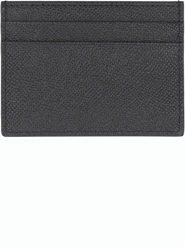 Metal Logo Calfskin Card Wallet Black - DOLCE&GABBANA - BALAAN 4