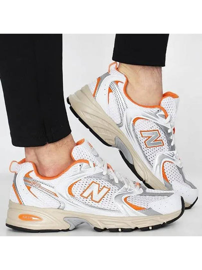 530 Mesh Low Top Sneakers Sun Glow White - NEW BALANCE - BALAAN 2