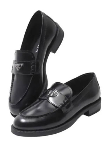 brushed leather loafers - PRADA - BALAAN 1