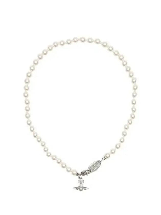 Simonetta Pearl Necklace Silver - VIVIENNE WESTWOOD - BALAAN 1