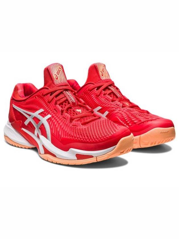 Court FF 3 Novak Low Top Sneaker Red - ASICS - BALAAN 4