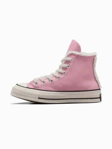 Chuck 70 Leather Fur Sherpa Lotus Pink A12449C - CONVERSE - BALAAN 1