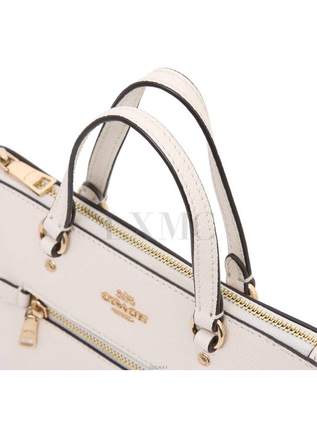 City Mini Tote Bag White Gold Cross C9948 - COACH - BALAAN 6