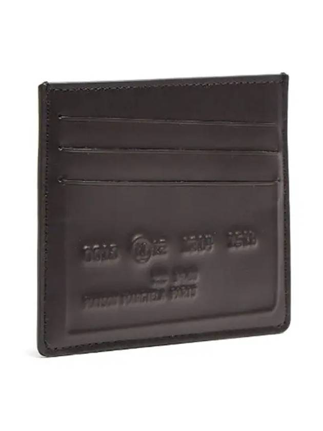 Maison Margiela 11 Credit Card Emboss Stitched Logo Leather Card Holder - MAISON MARGIELA - BALAAN 3