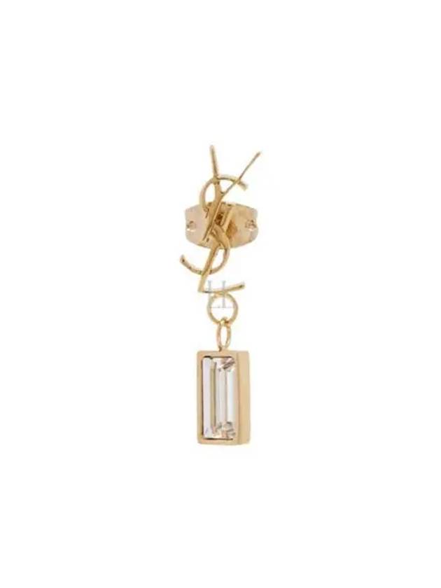 Monogram Logo Earrings Gold - SAINT LAURENT - BALAAN 2