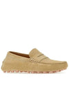 Gommino Bubble Suede Driving Shoes Beige - TOD'S - BALAAN 3