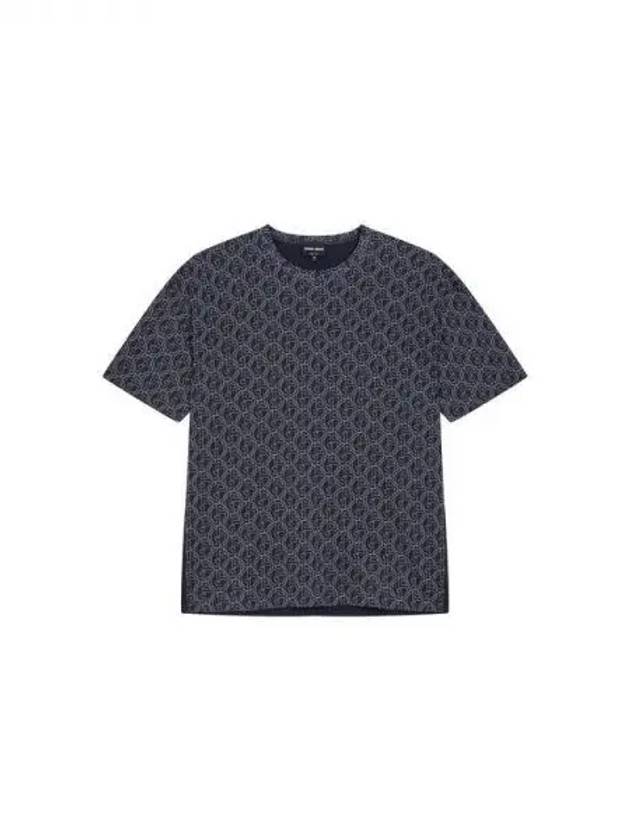 Men s Dotted Logo Front T Shirt Navy 271816 - GIORGIO ARMANI - BALAAN 1