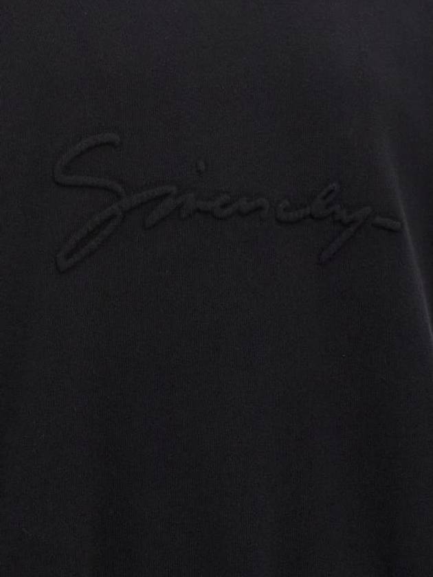 Logo Detail Crew Neck Sweatshirt Black - GIVENCHY - BALAAN 5